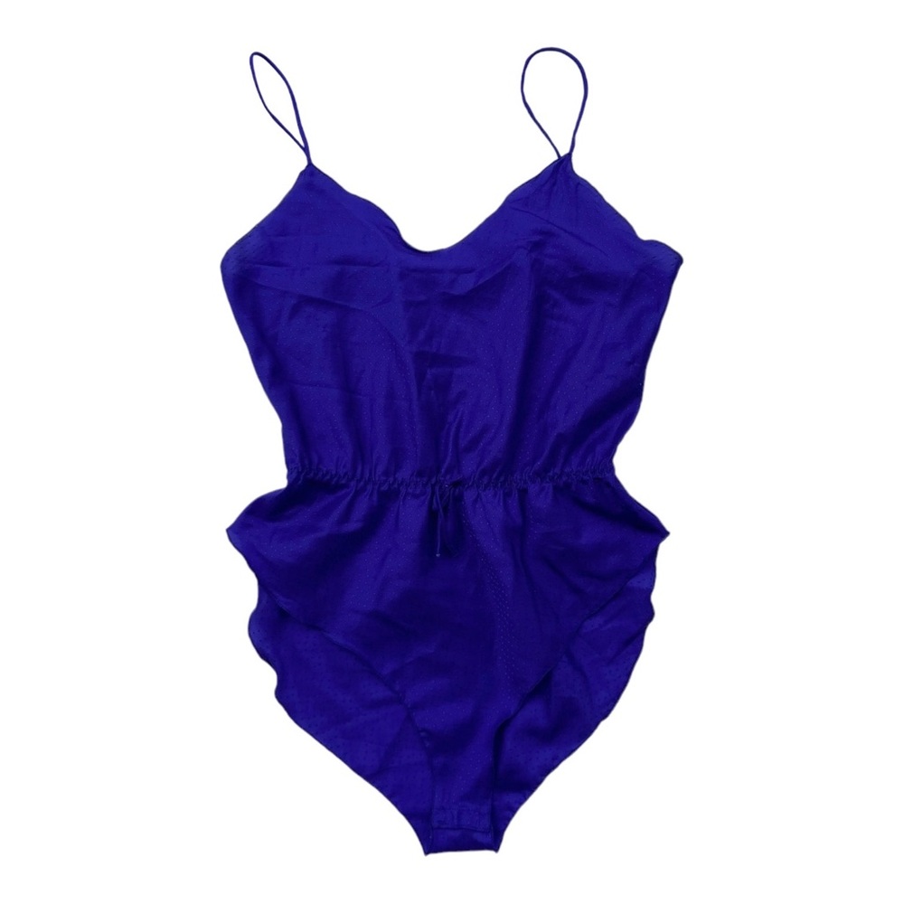 Petra Fashions Vintage Textured Spaghetti Strap Bodysuit